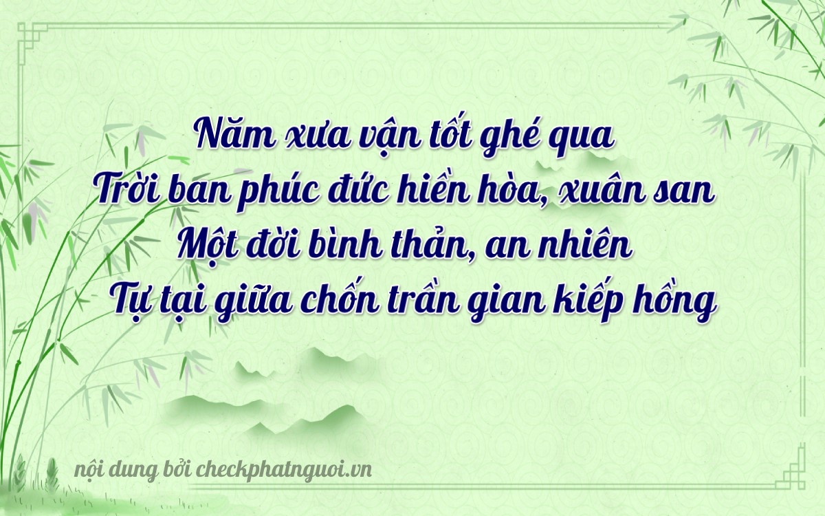 Bài thơ ý nghĩa cho <b>biển số 68G1-89174</b> tại website checkphatnguoi.vn