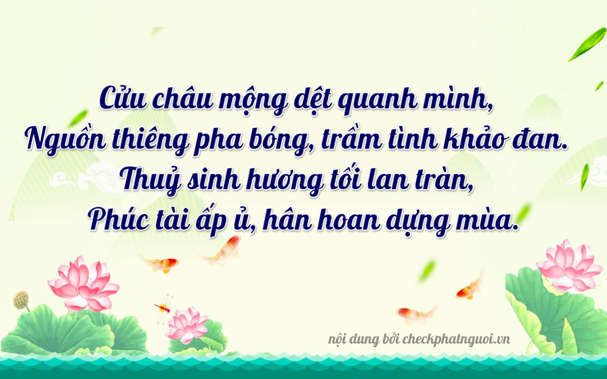 Bài thơ ý nghĩa cho <b>biển số 68G1-92028</b> tại website checkphatnguoi.vn