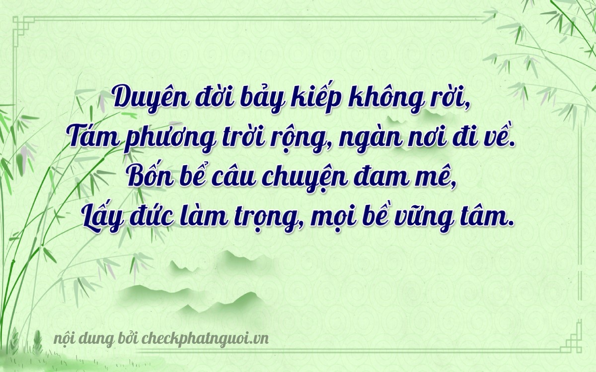 Bài thơ ý nghĩa cho <b>biển số 68G1-94788</b> tại website checkphatnguoi.vn