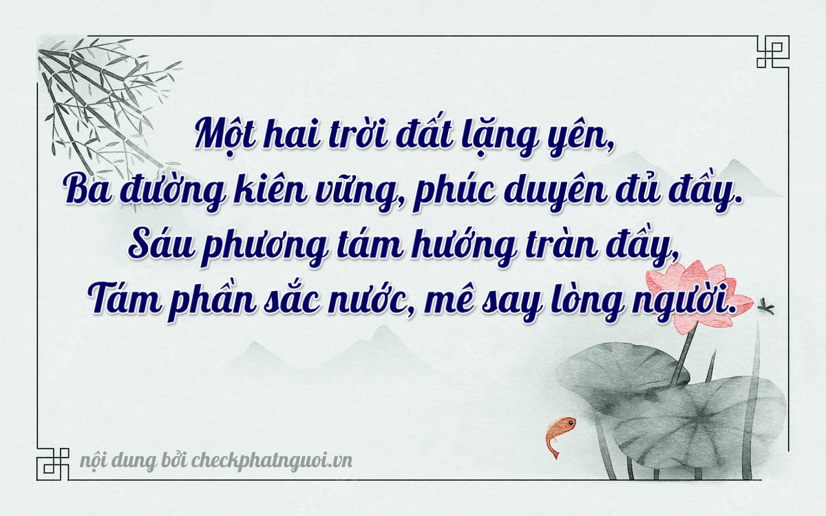 Bài thơ ý nghĩa cho <b>biển số 68H-12368</b> tại website checkphatnguoi.vn