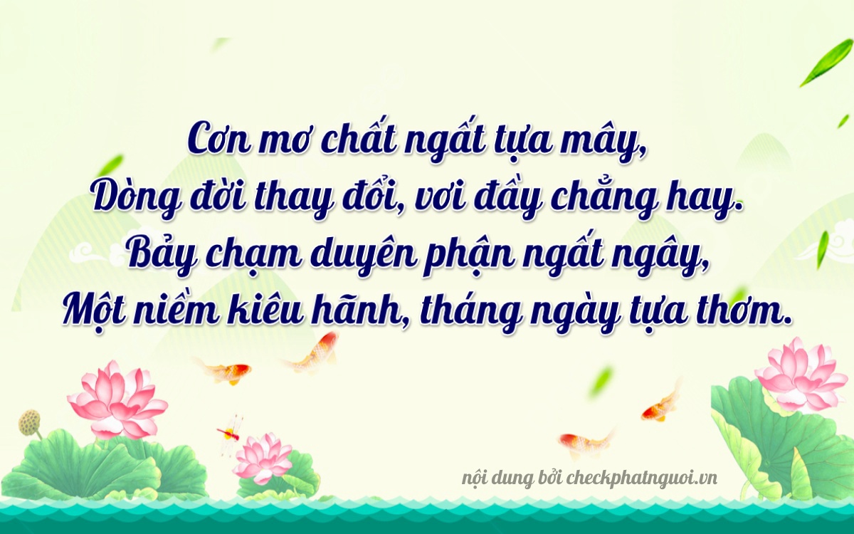 Bài thơ ý nghĩa cho <b>biển số 68H-62751</b> tại website checkphatnguoi.vn