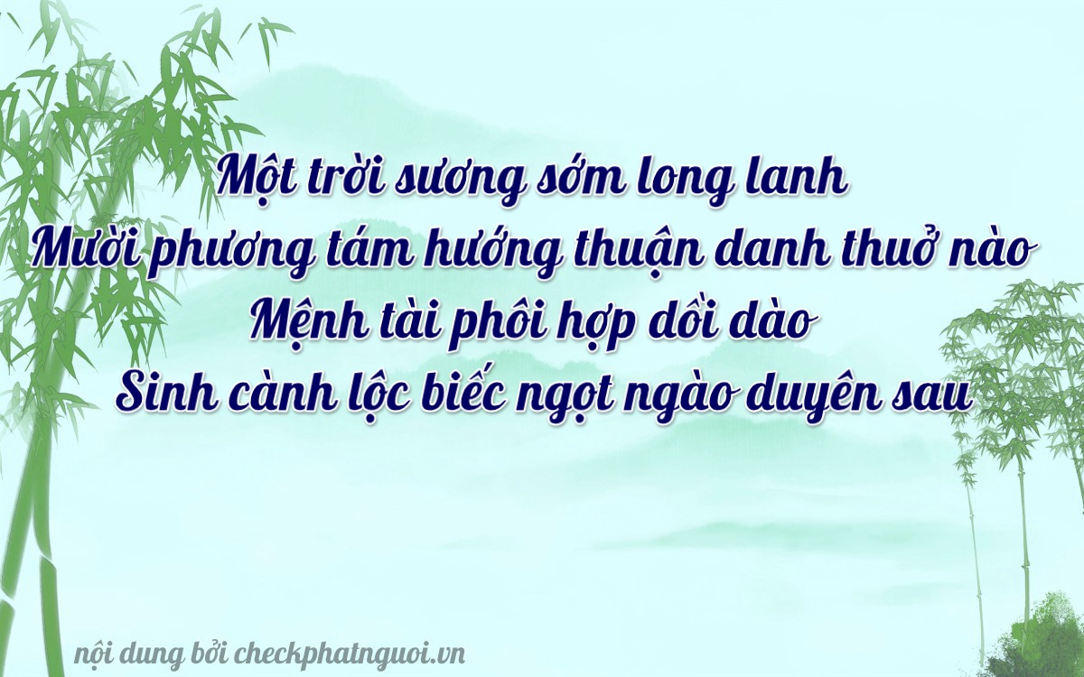 Bài thơ ý nghĩa cho <b>biển số 68K1-11163</b> tại website checkphatnguoi.vn