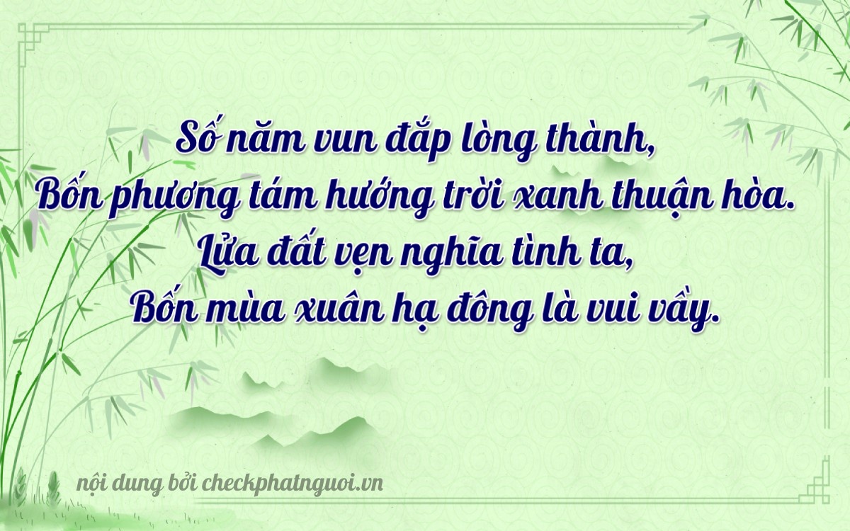 Bài thơ ý nghĩa cho <b>biển số 68KA-05464</b> tại website checkphatnguoi.vn