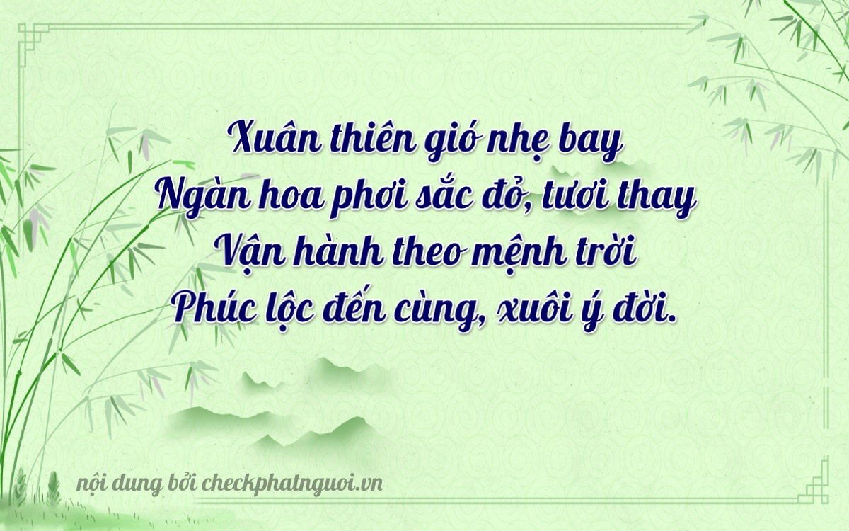Bài thơ ý nghĩa cho <b>biển số 68KA-06065</b> tại website checkphatnguoi.vn