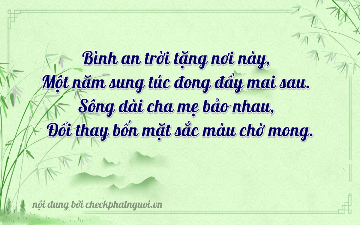 Bài thơ ý nghĩa cho <b>biển số 68KA-11549</b> tại website checkphatnguoi.vn