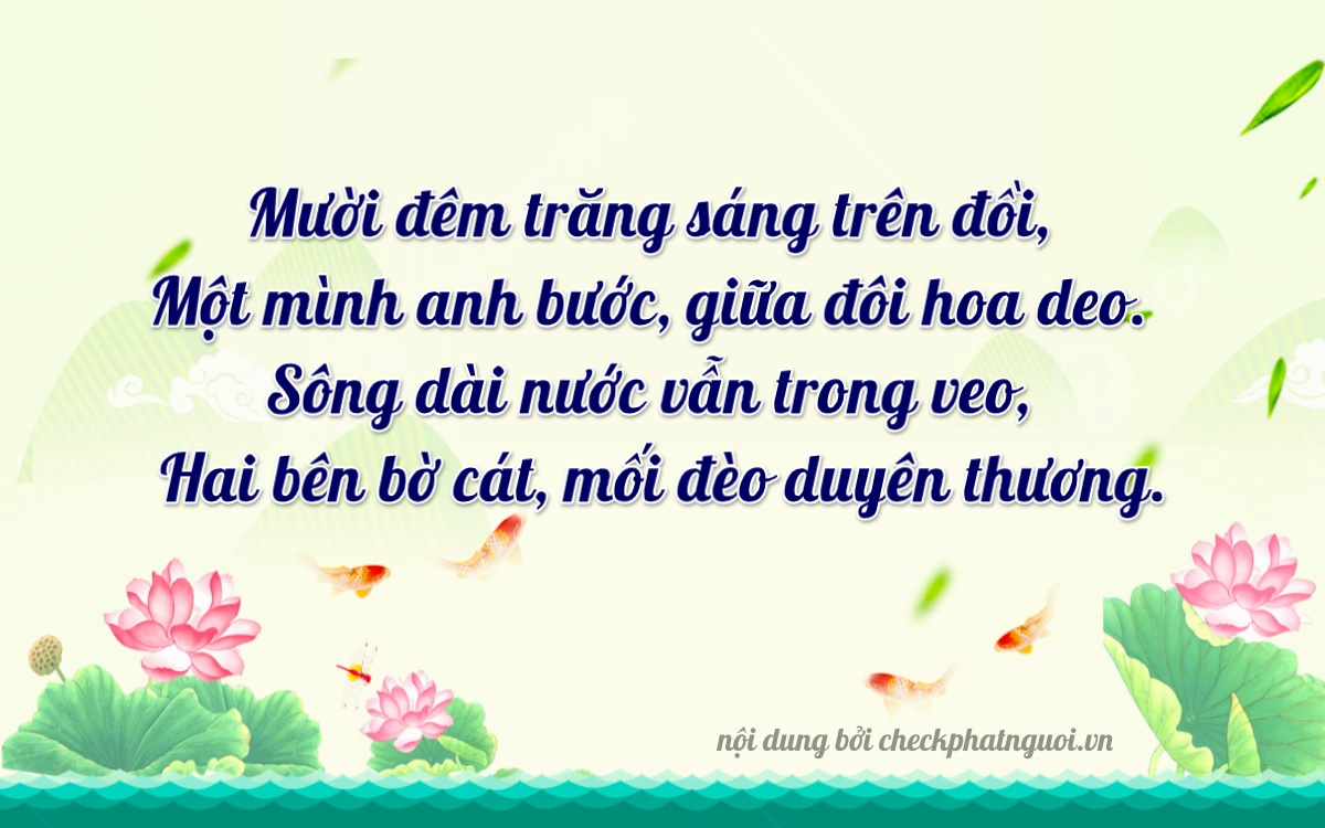 Bài thơ ý nghĩa cho <b>biển số 68L1-10512</b> tại website checkphatnguoi.vn