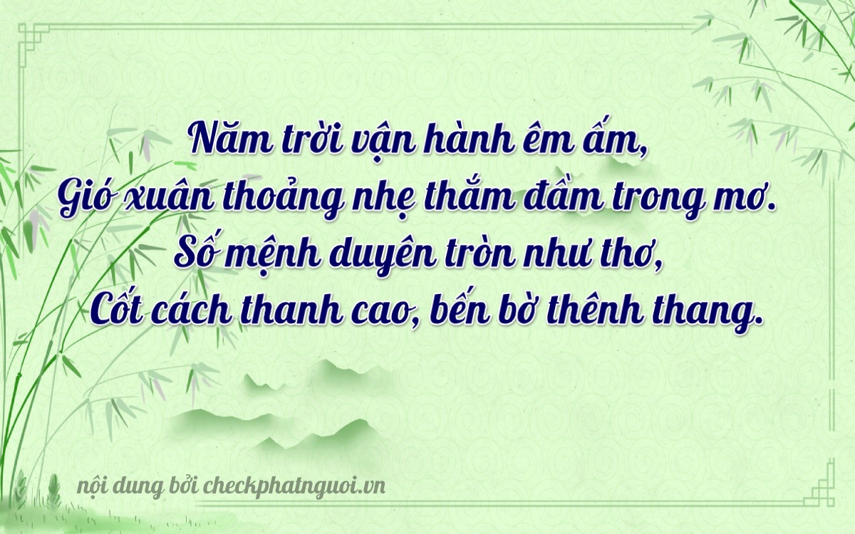 Bài thơ ý nghĩa cho <b>biển số 68M1-51920</b> tại website checkphatnguoi.vn