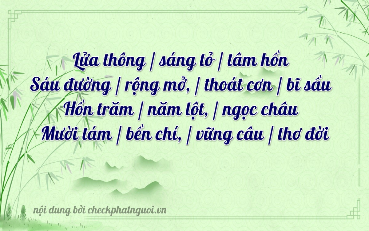 Bài thơ ý nghĩa cho <b>biển số 68M-46618</b> tại website checkphatnguoi.vn