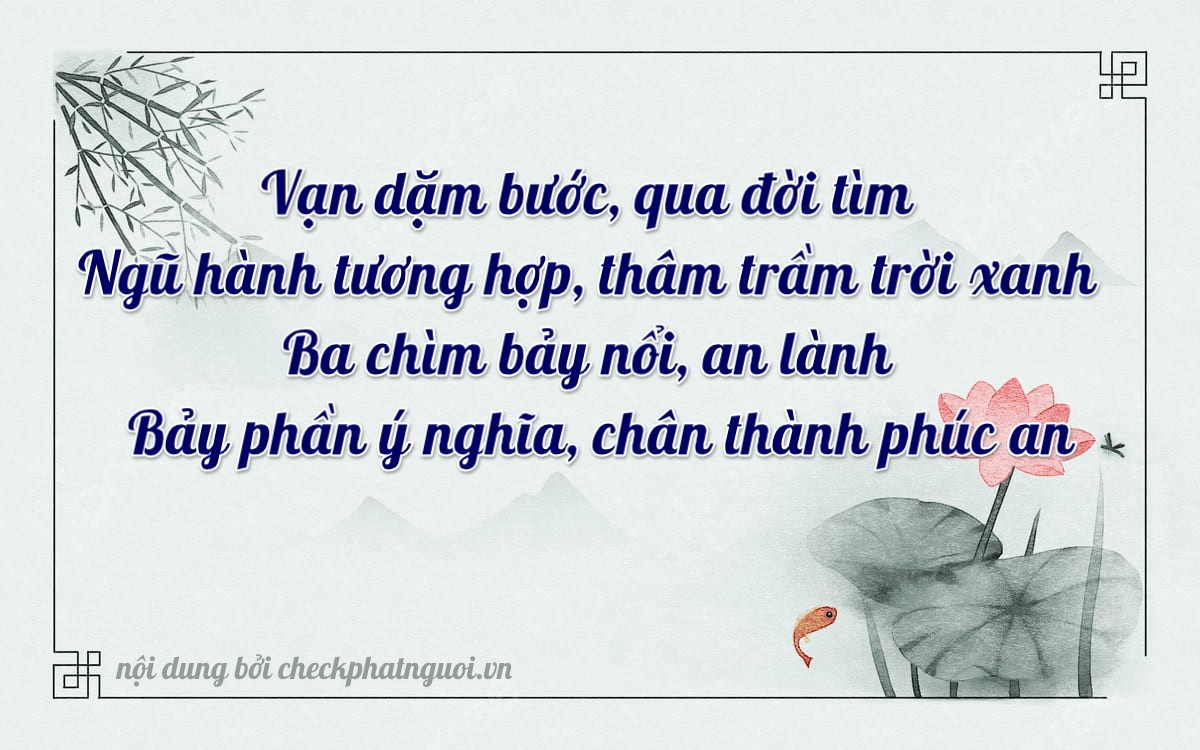 Bài thơ ý nghĩa cho <b>biển số 68MA-10357</b> tại website checkphatnguoi.vn