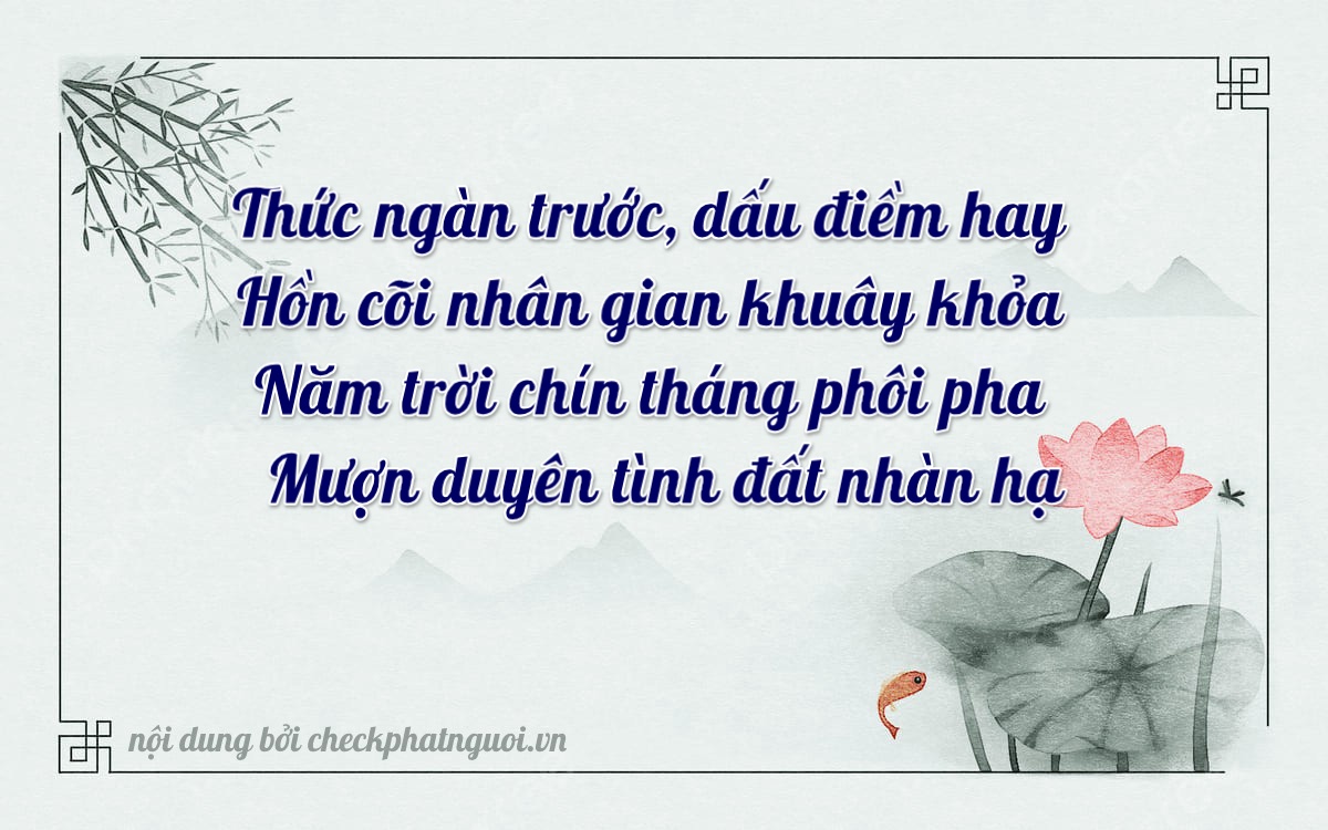 Bài thơ ý nghĩa cho <b>biển số 68N1-16275</b> tại website checkphatnguoi.vn
