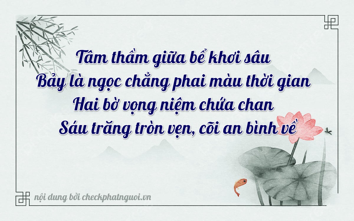 Bài thơ ý nghĩa cho <b>biển số 68NA-07266</b> tại website checkphatnguoi.vn