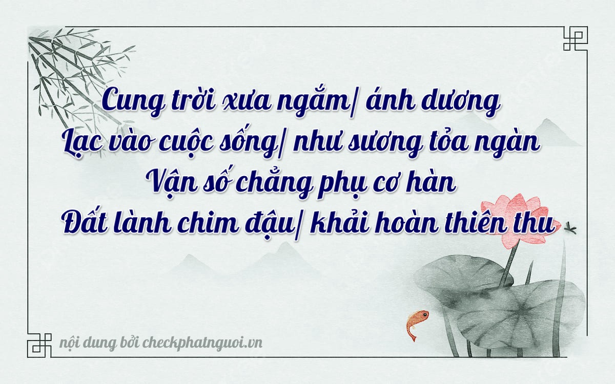 Bài thơ ý nghĩa cho <b>biển số 68NA-16202</b> tại website checkphatnguoi.vn