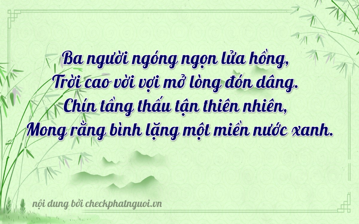 Bài thơ ý nghĩa cho <b>biển số 68P1-30609</b> tại website checkphatnguoi.vn