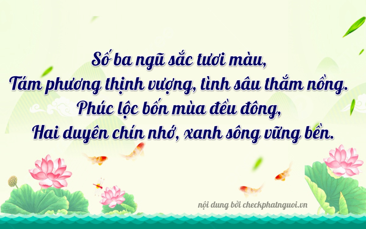Bài thơ ý nghĩa cho <b>biển số 68P1-35892</b> tại website checkphatnguoi.vn