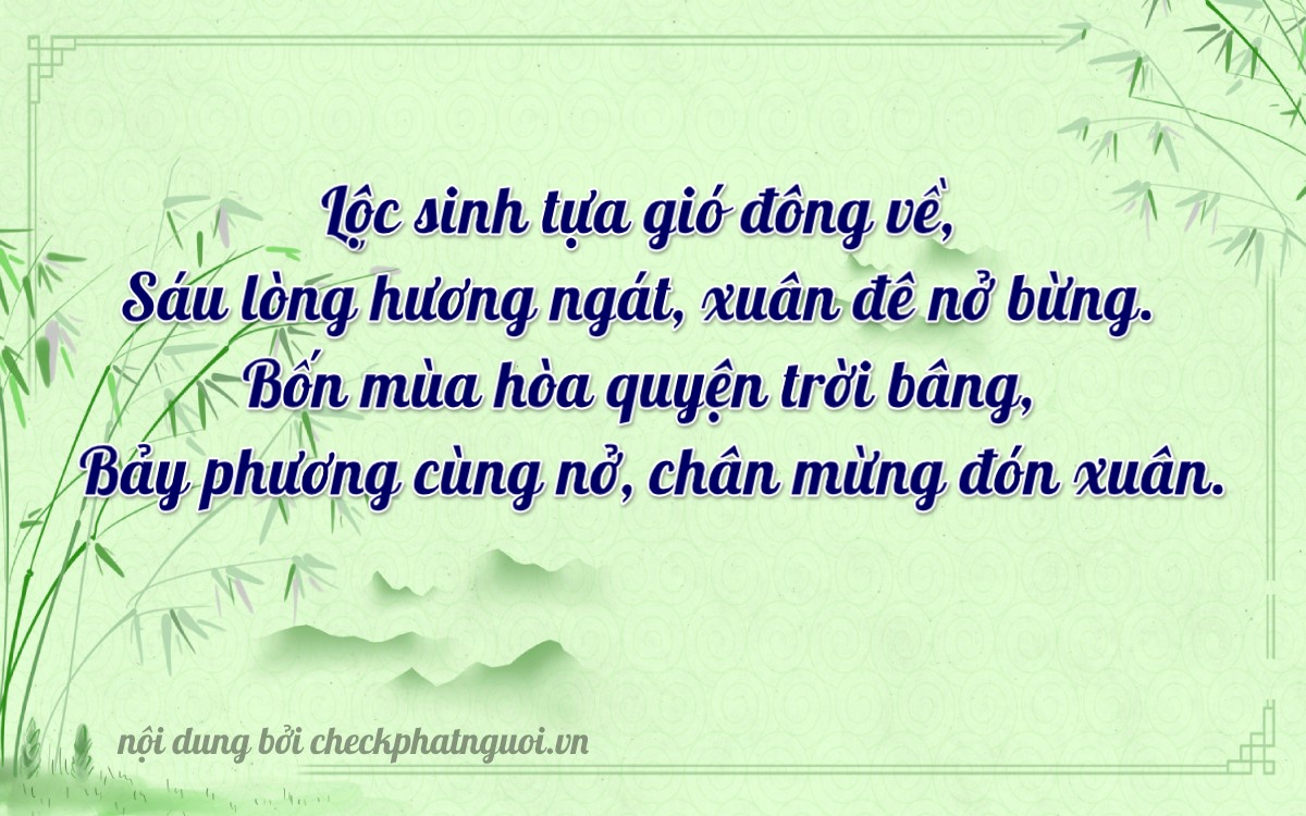 Bài thơ ý nghĩa cho <b>biển số 68P1-64674</b> tại website checkphatnguoi.vn