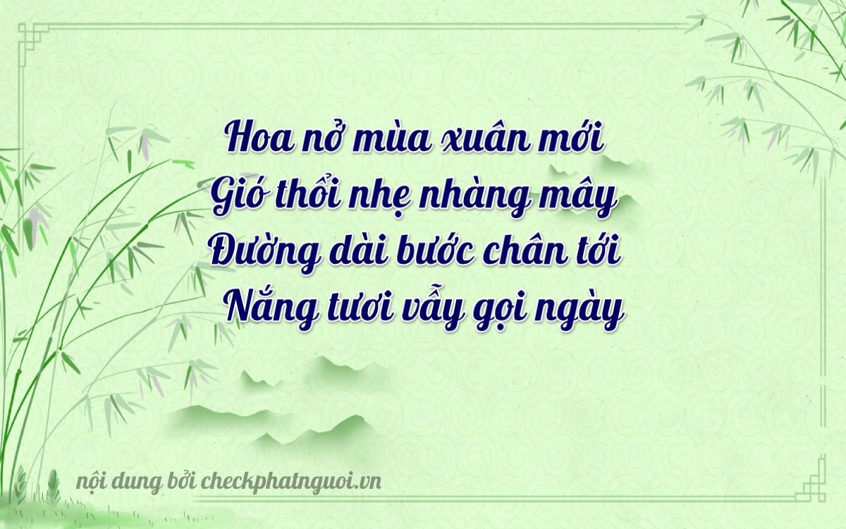 Bài thơ ý nghĩa cho <b>biển số 68P-27718</b> tại website checkphatnguoi.vn