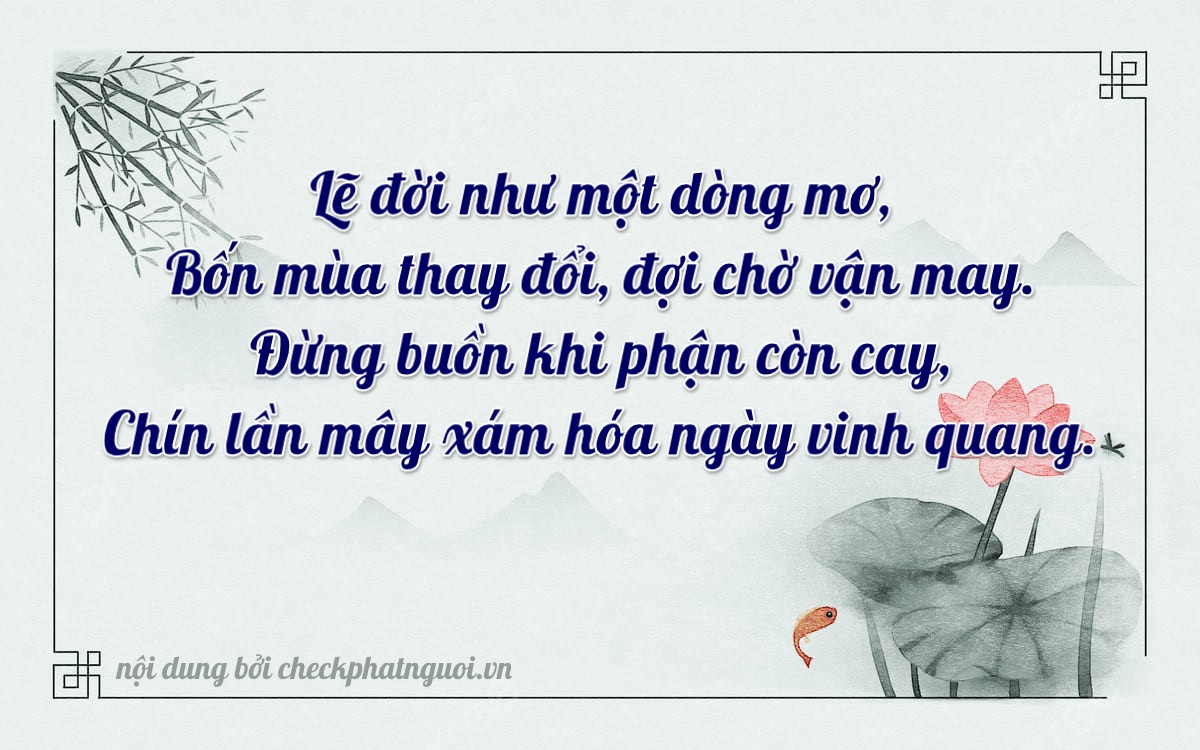 Bài thơ ý nghĩa cho <b>biển số 68PA-04992</b> tại website checkphatnguoi.vn