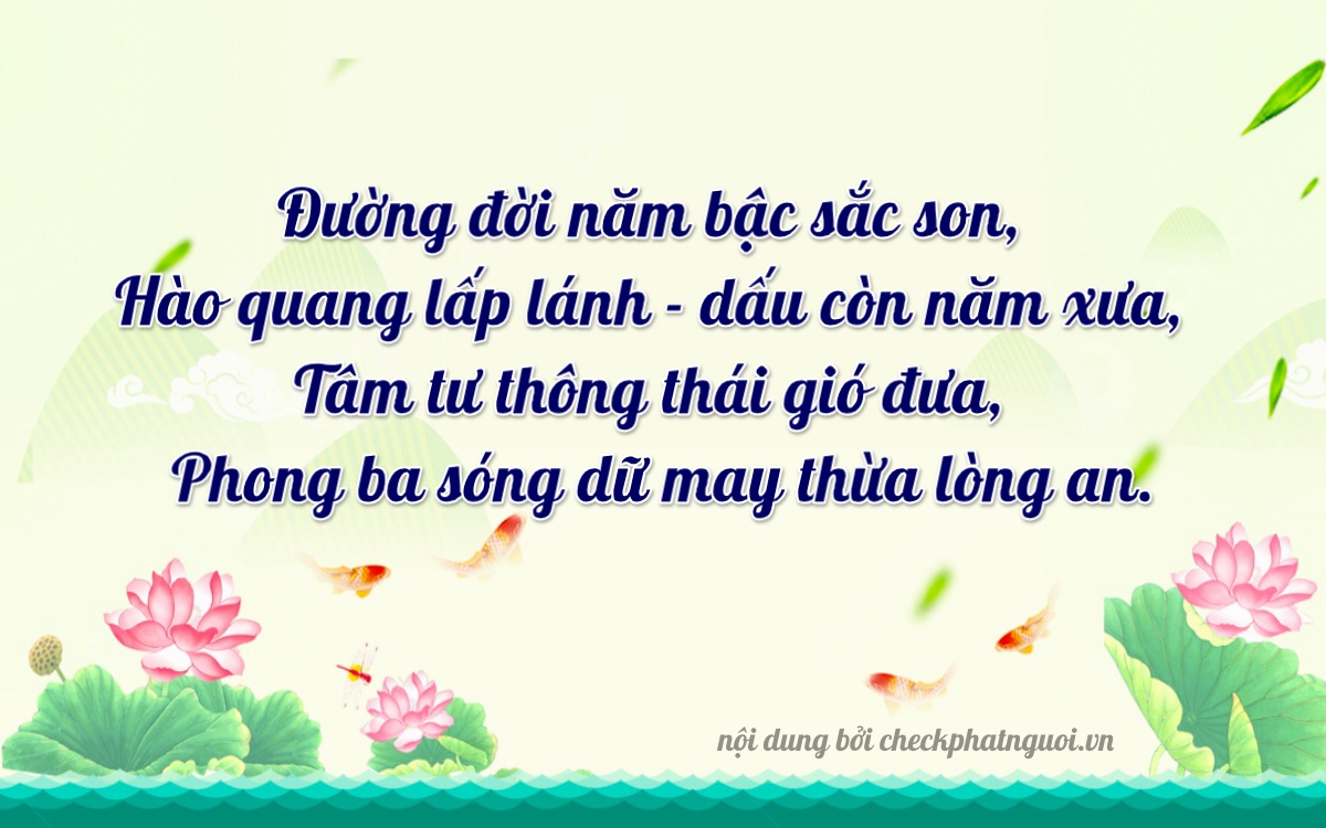 Bài thơ ý nghĩa cho <b>biển số 68PA-05253</b> tại website checkphatnguoi.vn