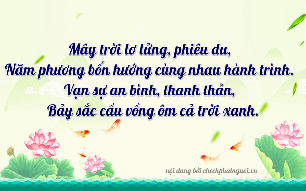 Bài thơ ý nghĩa cho <b>biển số 68S1-05067</b> tại website checkphatnguoi.vn