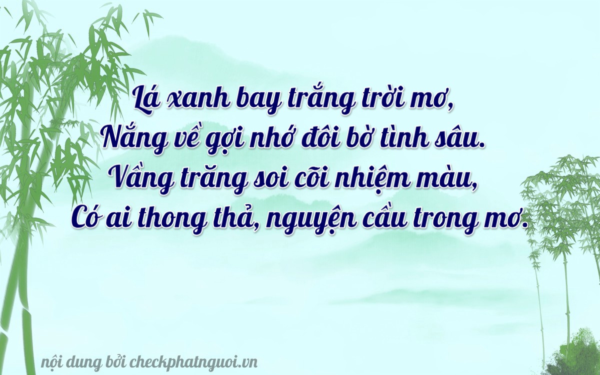 Bài thơ ý nghĩa cho <b>biển số 68S1-58234</b> tại website checkphatnguoi.vn