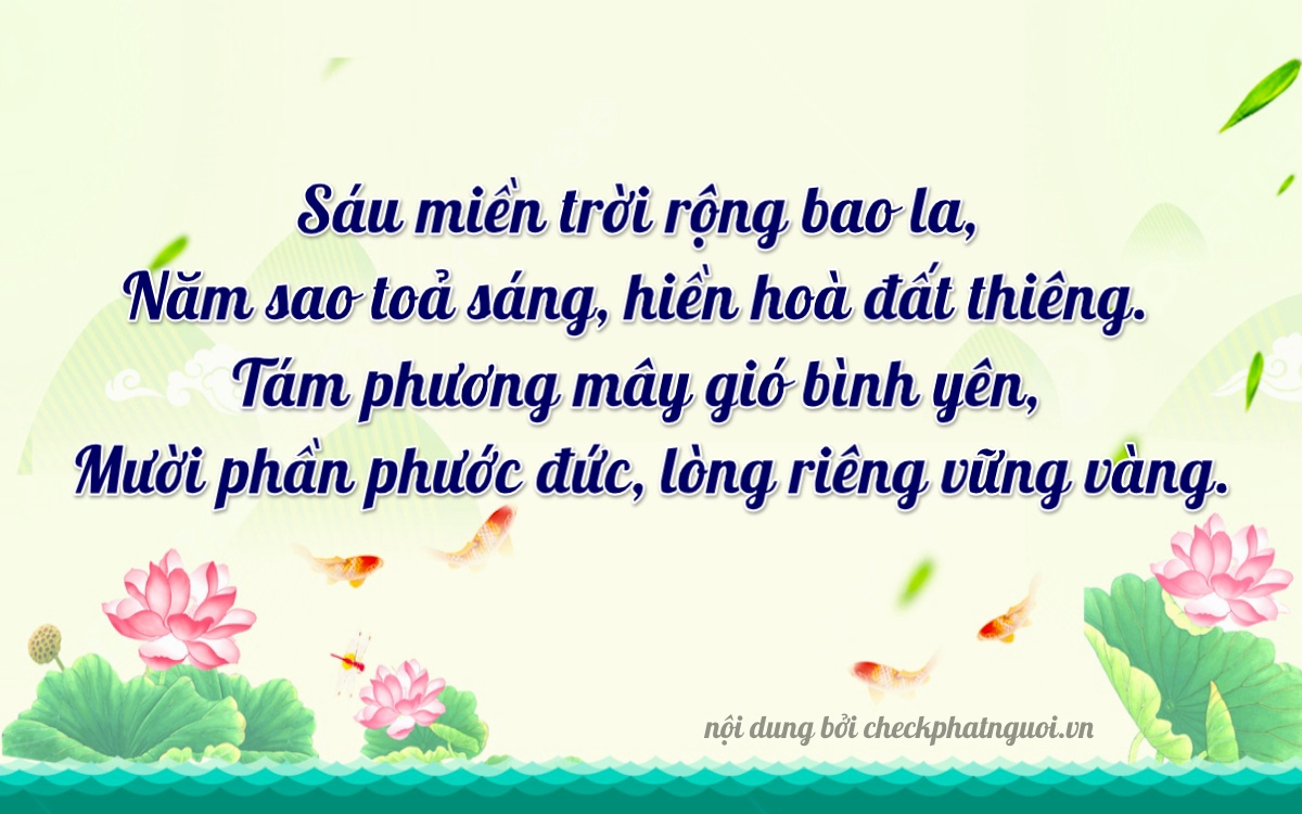 Bài thơ ý nghĩa cho <b>biển số 68S1-65817</b> tại website checkphatnguoi.vn
