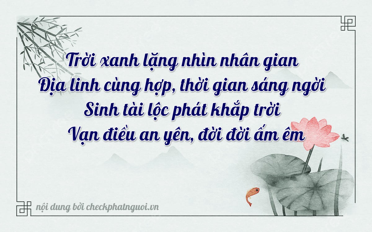 Bài thơ ý nghĩa cho <b>biển số 68S1-67375</b> tại website checkphatnguoi.vn