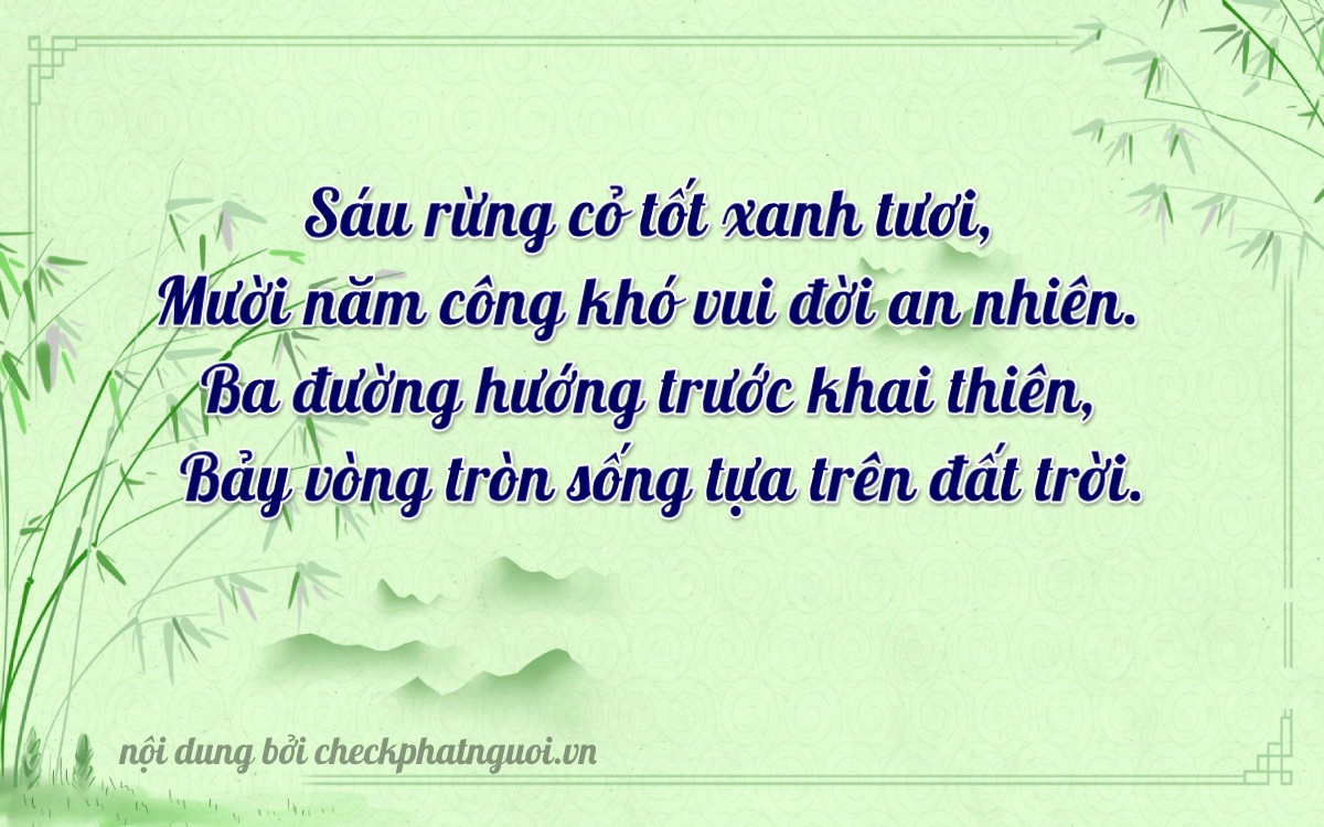 Bài thơ ý nghĩa cho <b>biển số 68T1-16377</b> tại website checkphatnguoi.vn