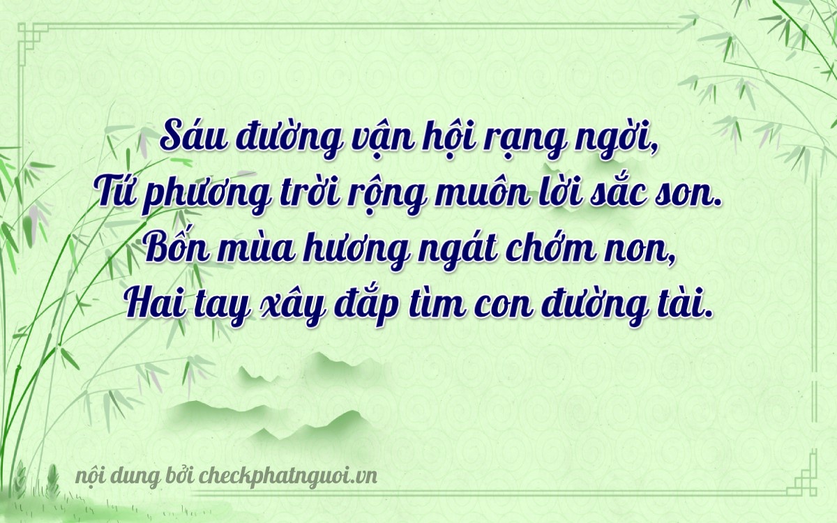 Bài thơ ý nghĩa cho <b>biển số 68T1-64227</b> tại website checkphatnguoi.vn