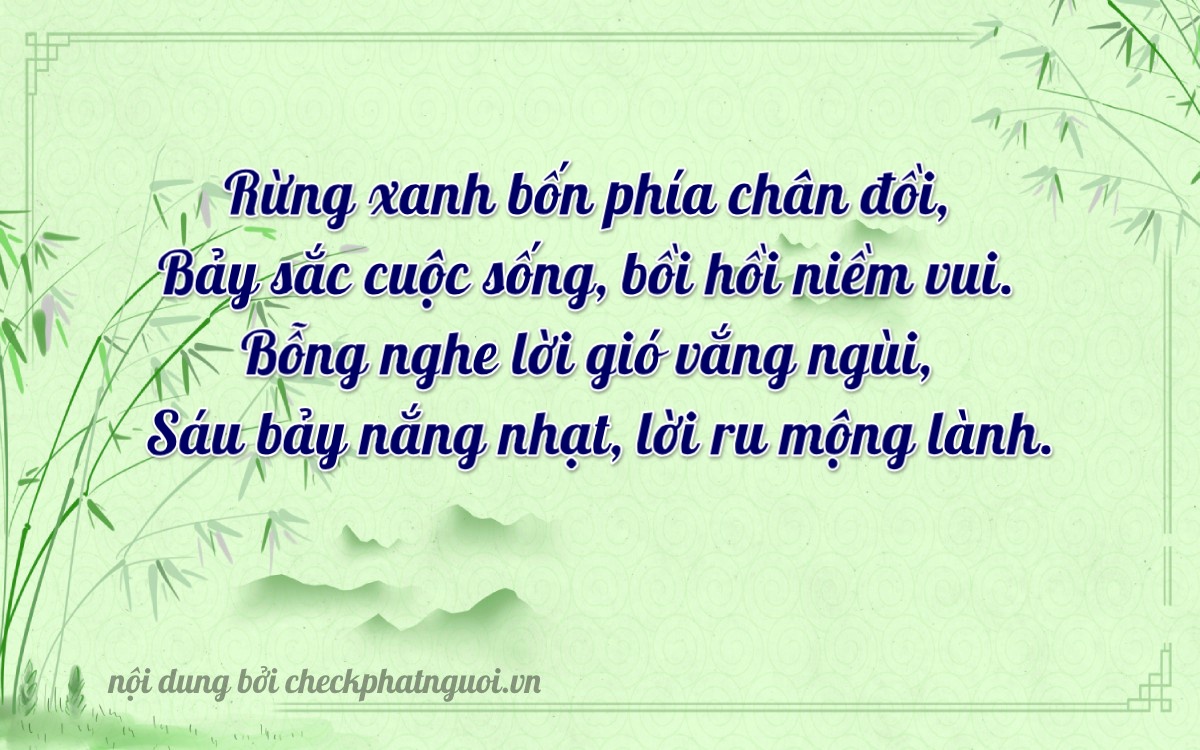 Bài thơ ý nghĩa cho <b>biển số 68T-44763</b> tại website checkphatnguoi.vn