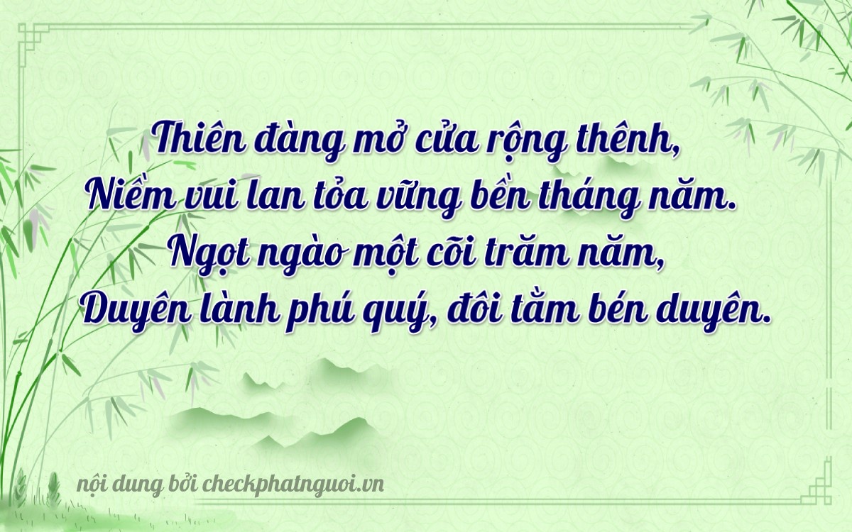 Bài thơ ý nghĩa cho <b>biển số 68T-7002</b> tại website checkphatnguoi.vn