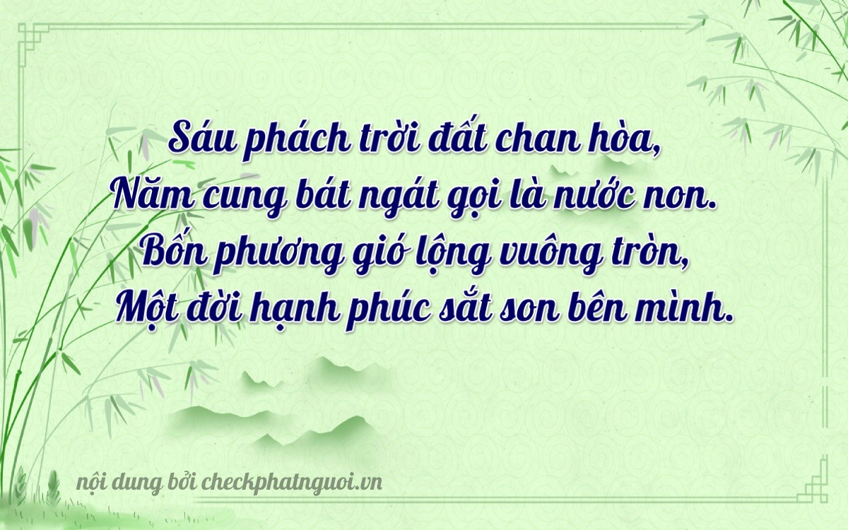 Bài thơ ý nghĩa cho <b>biển số 68X1-06541</b> tại website checkphatnguoi.vn