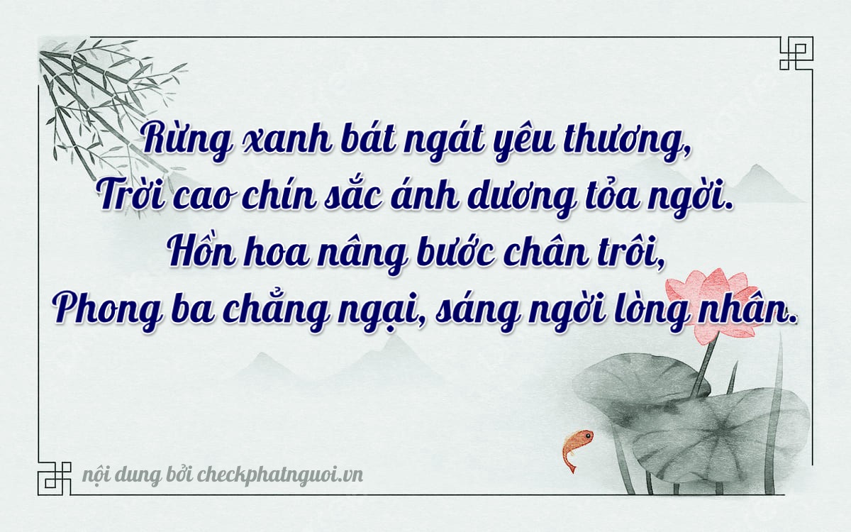 Bài thơ ý nghĩa cho <b>biển số 68X1-11777</b> tại website checkphatnguoi.vn