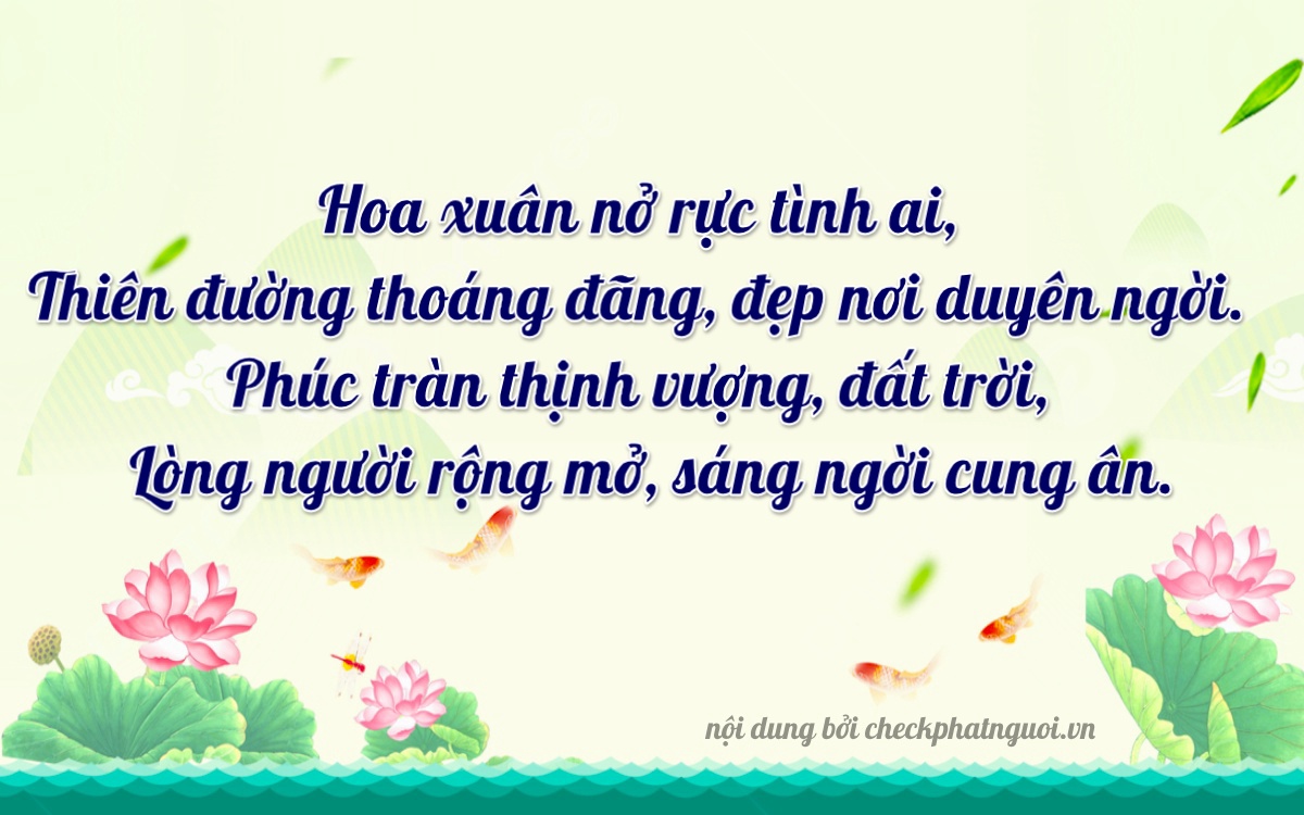 Bài thơ ý nghĩa cho <b>biển số 68X1-20294</b> tại website checkphatnguoi.vn