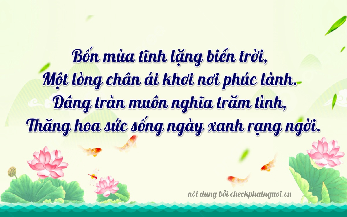 Bài thơ ý nghĩa cho <b>biển số 68X1-34188</b> tại website checkphatnguoi.vn