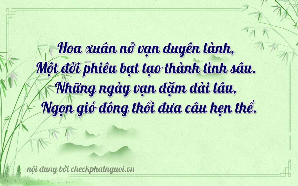 Bài thơ ý nghĩa cho <b>biển số 68X1-43618</b> tại website checkphatnguoi.vn