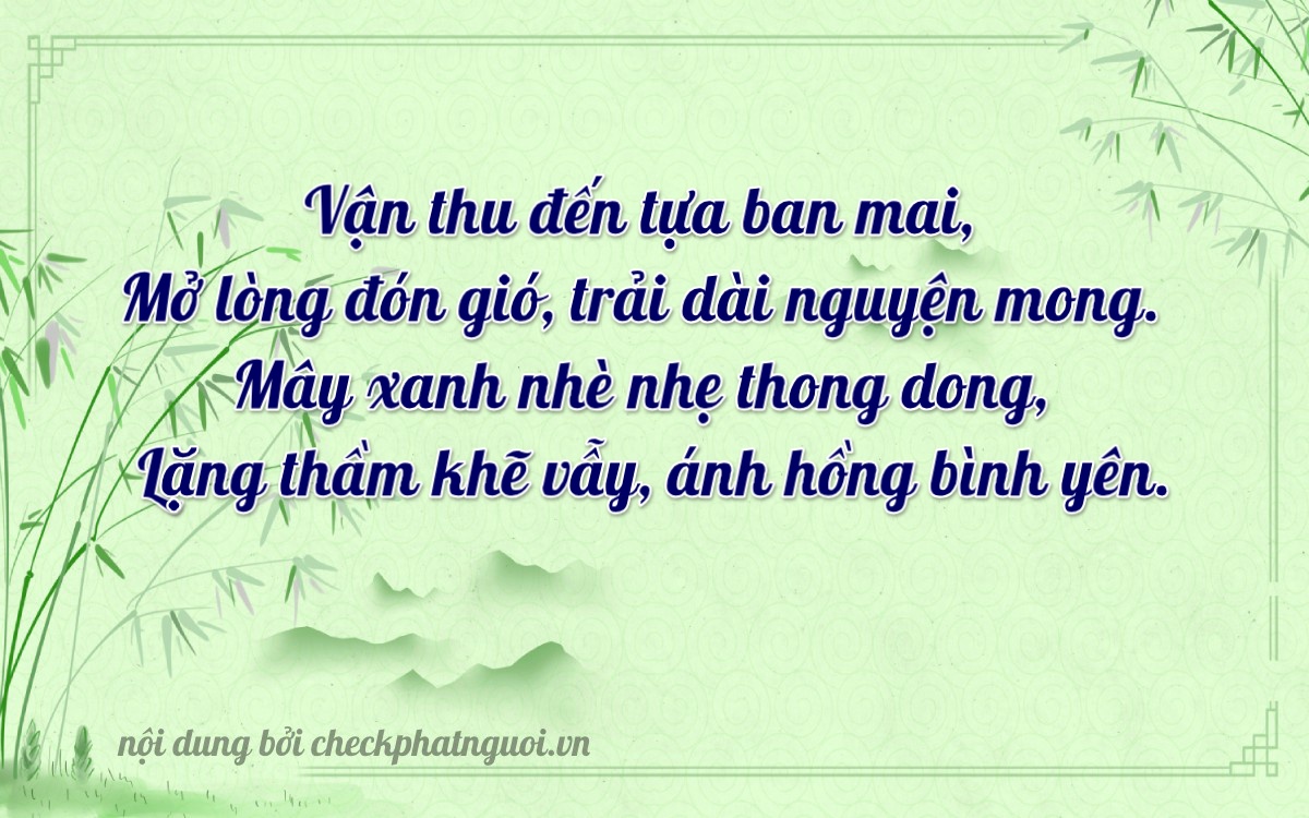 Bài thơ ý nghĩa cho <b>biển số 68X1-59137</b> tại website checkphatnguoi.vn