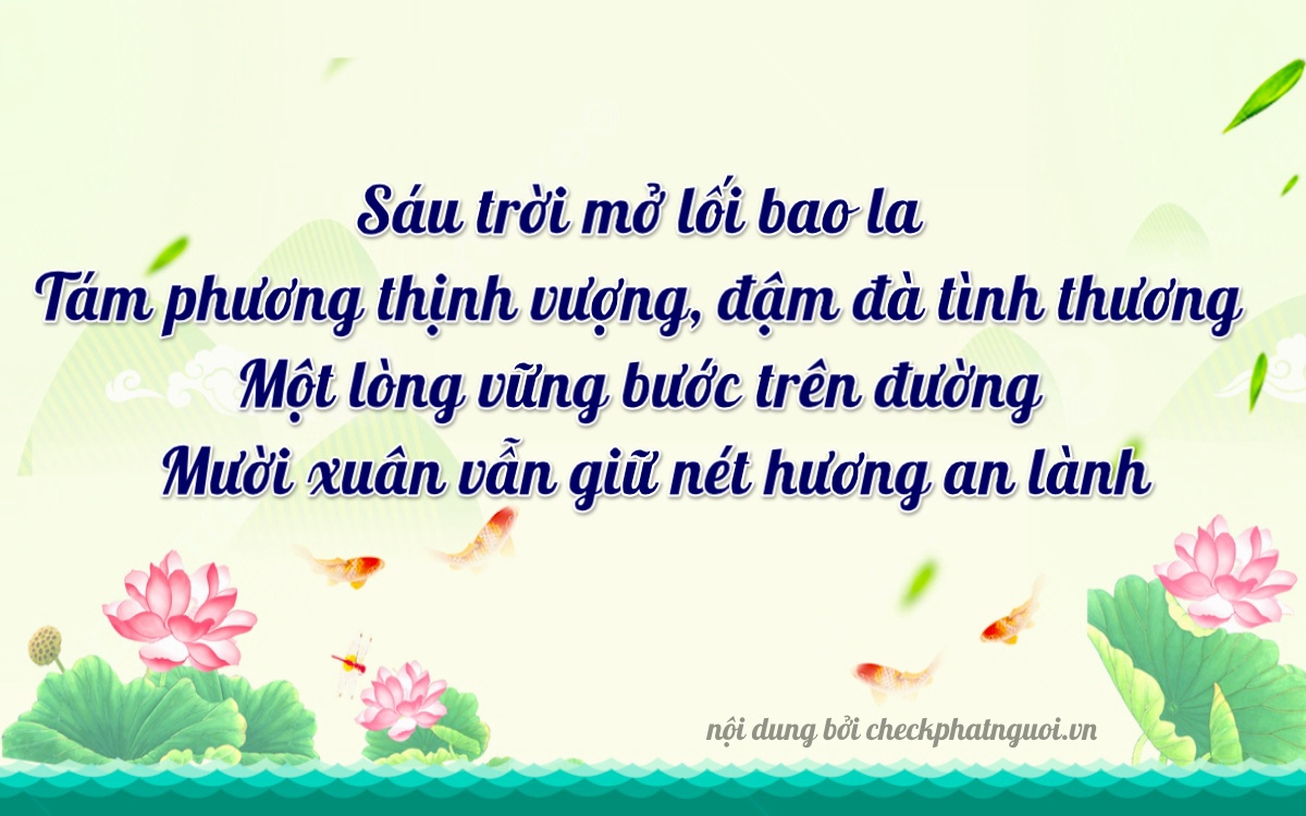 Bài thơ ý nghĩa cho <b>biển số 68X1-64810</b> tại website checkphatnguoi.vn