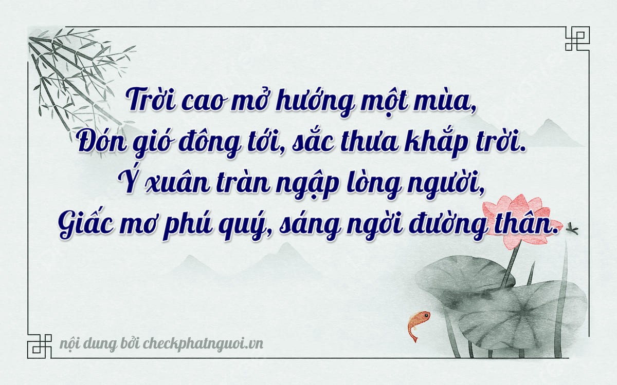 Bài thơ ý nghĩa cho <b>biển số 69A-04261</b> tại website checkphatnguoi.vn