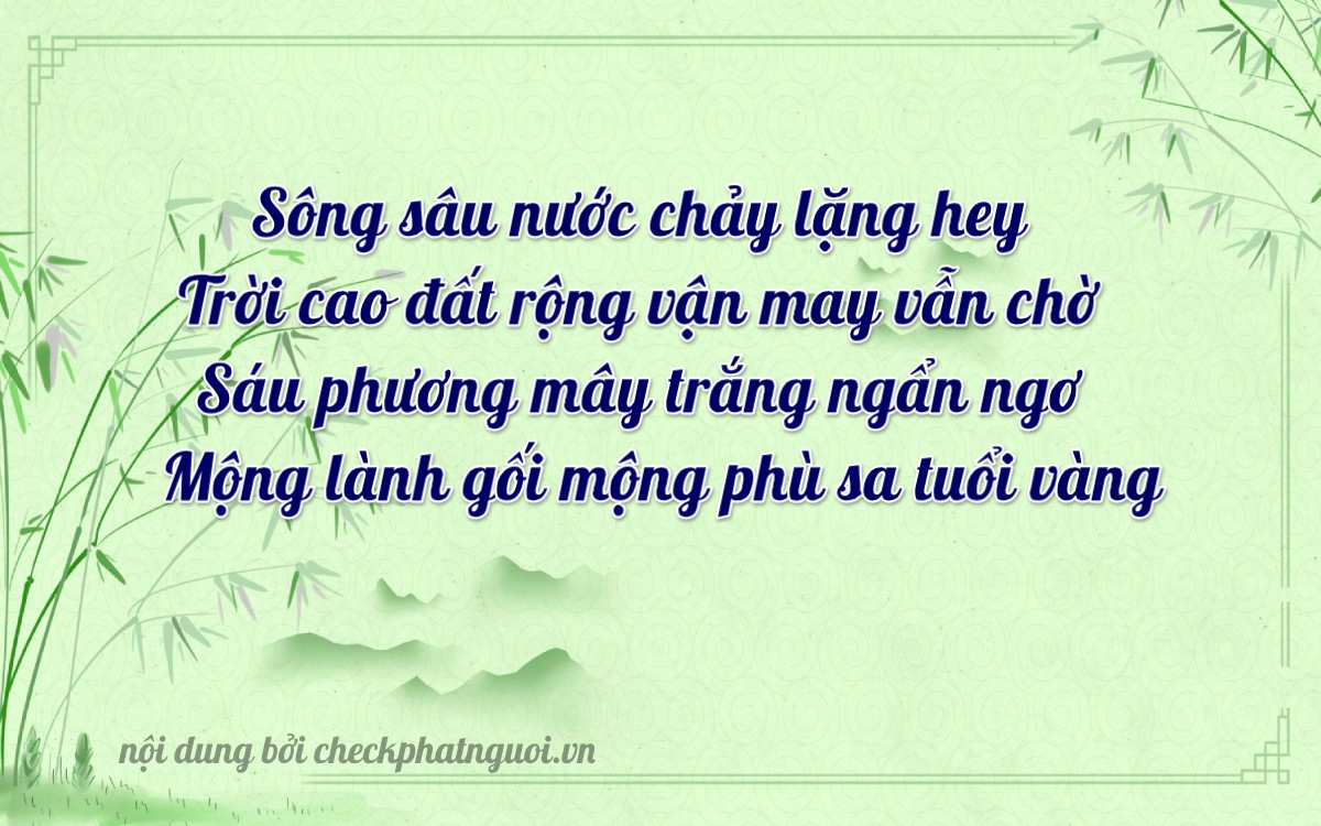 Bài thơ ý nghĩa cho <b>biển số 69A-16562</b> tại website checkphatnguoi.vn