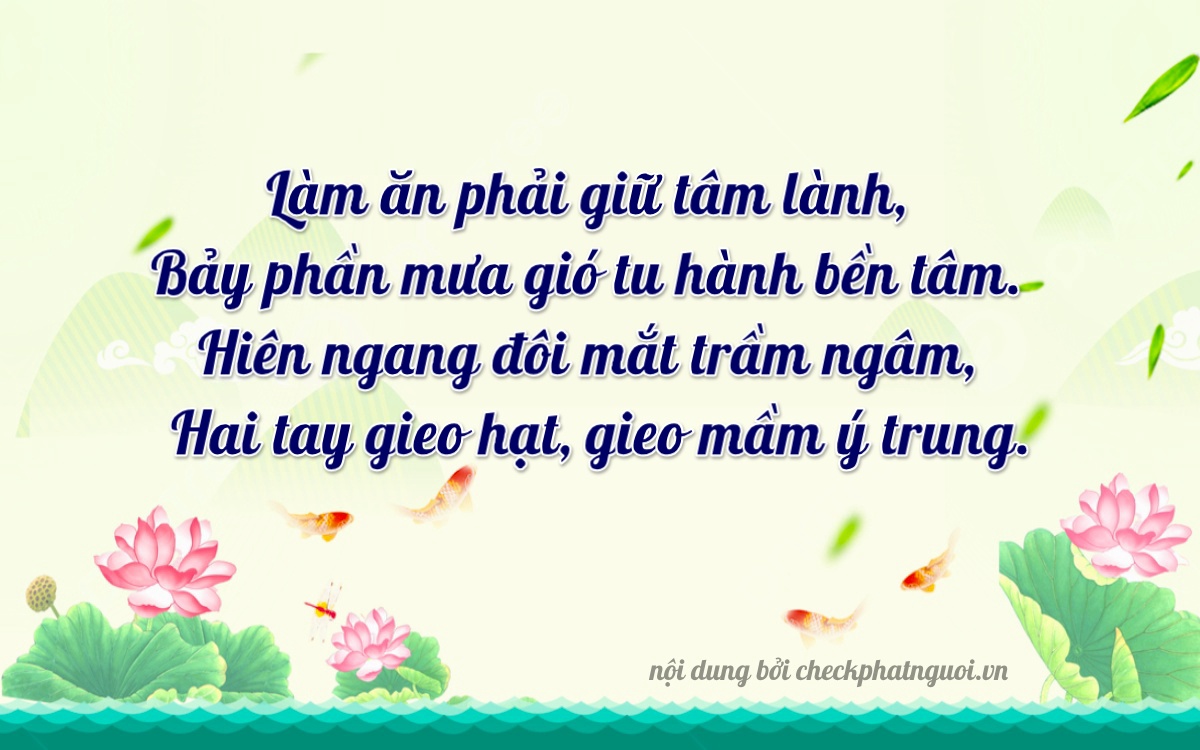 Bài thơ ý nghĩa cho <b>biển số 69A-24732</b> tại website checkphatnguoi.vn