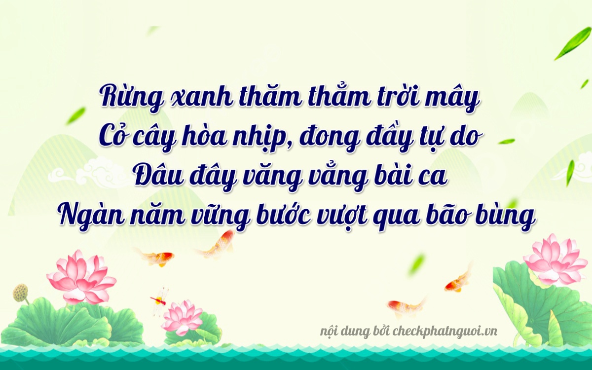 Bài thơ ý nghĩa cho <b>biển số 69A-6969</b> tại website checkphatnguoi.vn