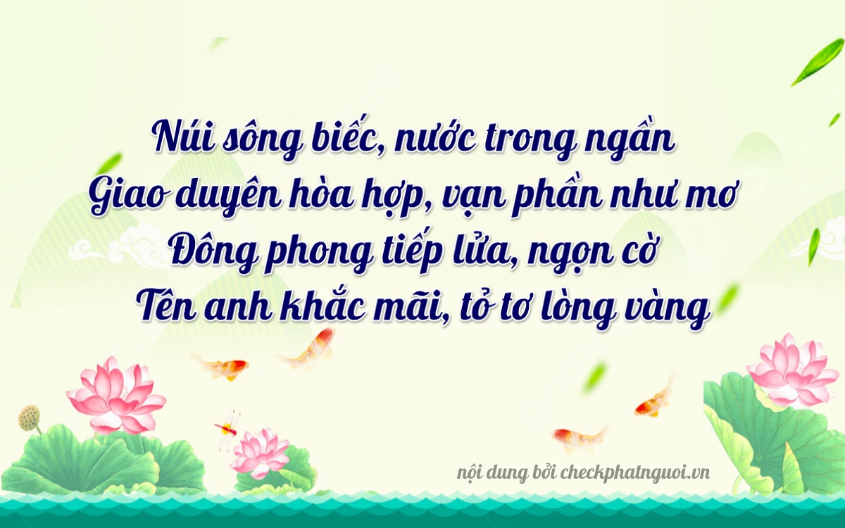 Bài thơ ý nghĩa cho <b>biển số 69AA-02577</b> tại website checkphatnguoi.vn