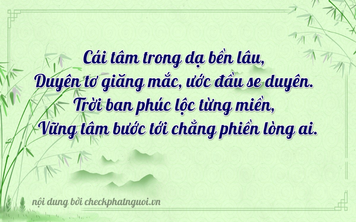 Bài thơ ý nghĩa cho <b>biển số 69AA-21287</b> tại website checkphatnguoi.vn