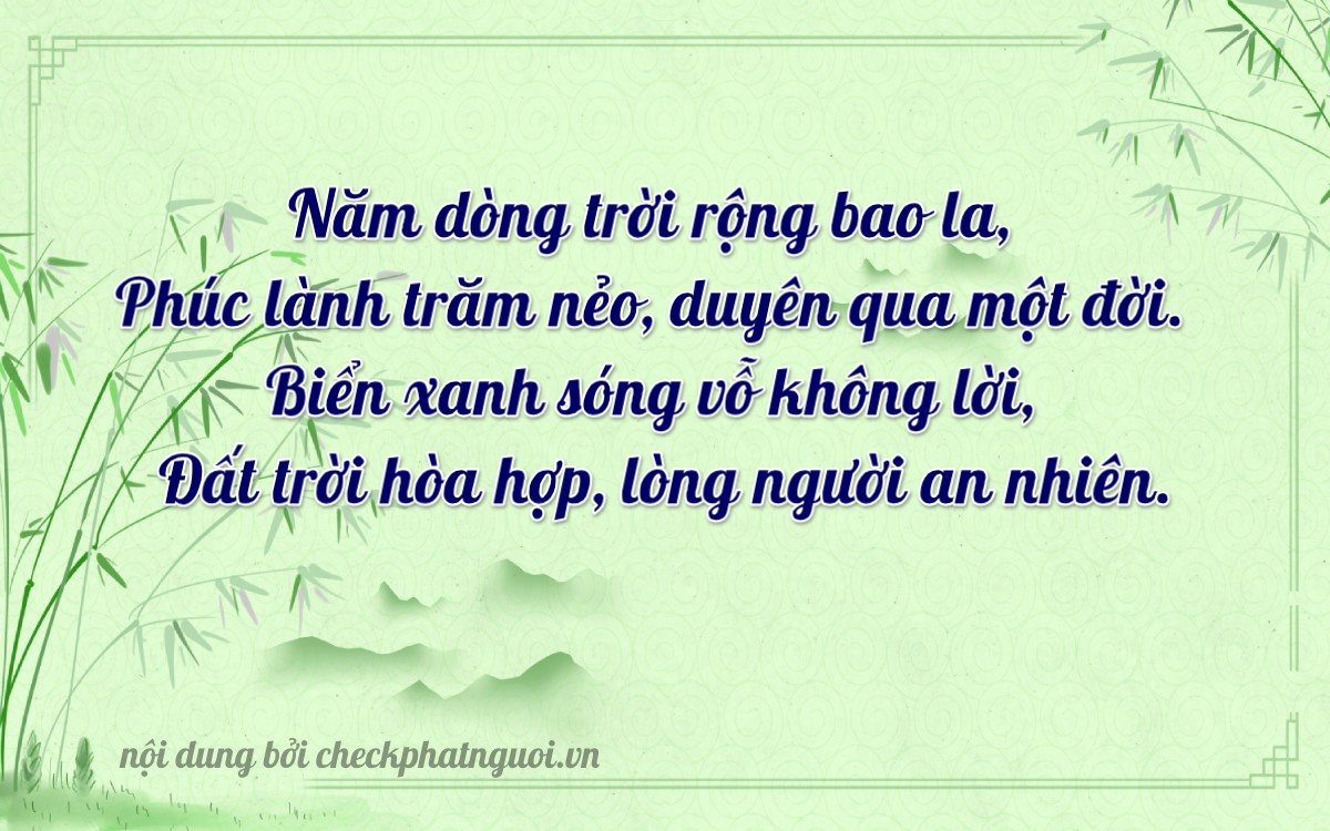 Bài thơ ý nghĩa cho <b>biển số 69AA-54932</b> tại website checkphatnguoi.vn