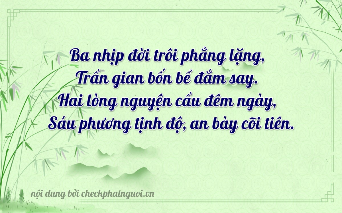 Bài thơ ý nghĩa cho <b>biển số 69AC-03246</b> tại website checkphatnguoi.vn