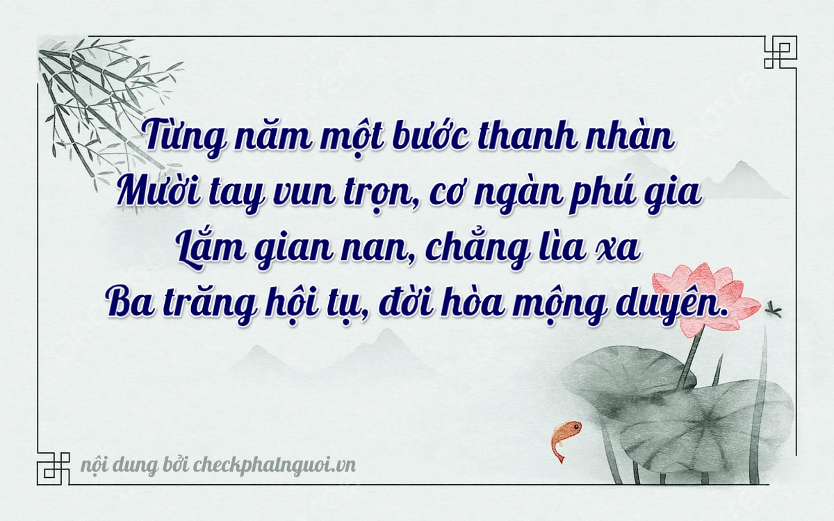 Bài thơ ý nghĩa cho <b>biển số 69AE-10235</b> tại website checkphatnguoi.vn