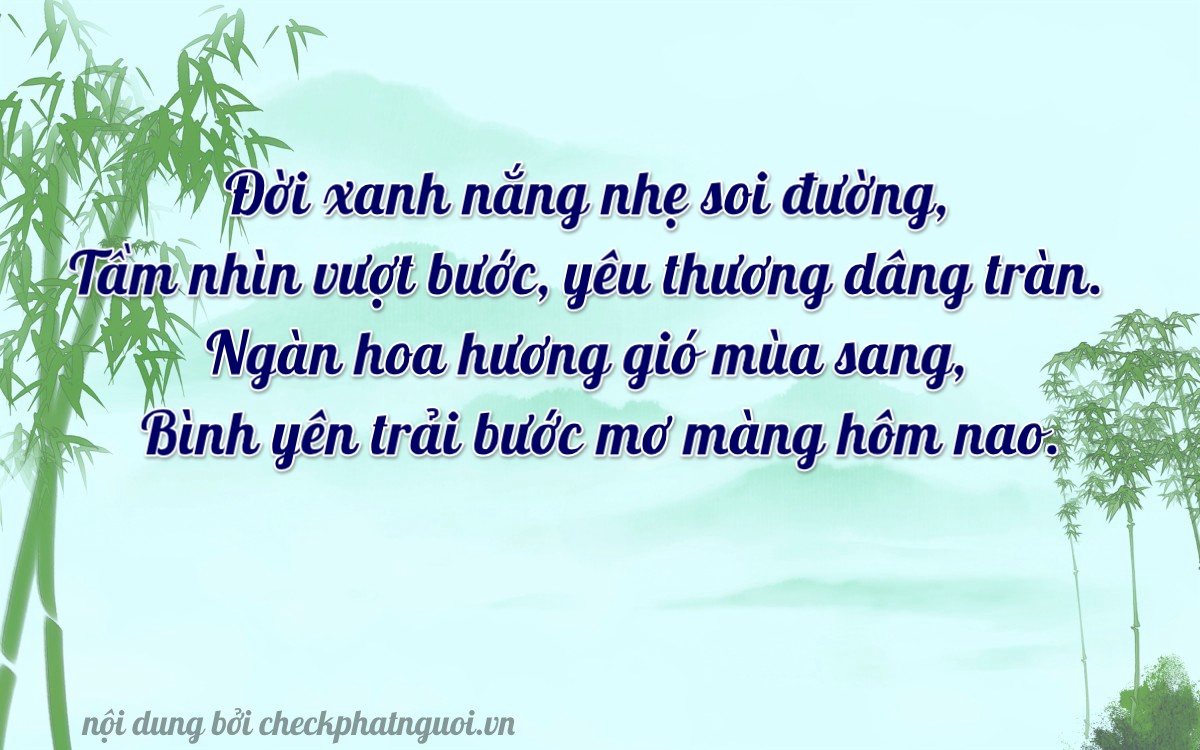 Bài thơ ý nghĩa cho <b>biển số 69AH-08904</b> tại website checkphatnguoi.vn