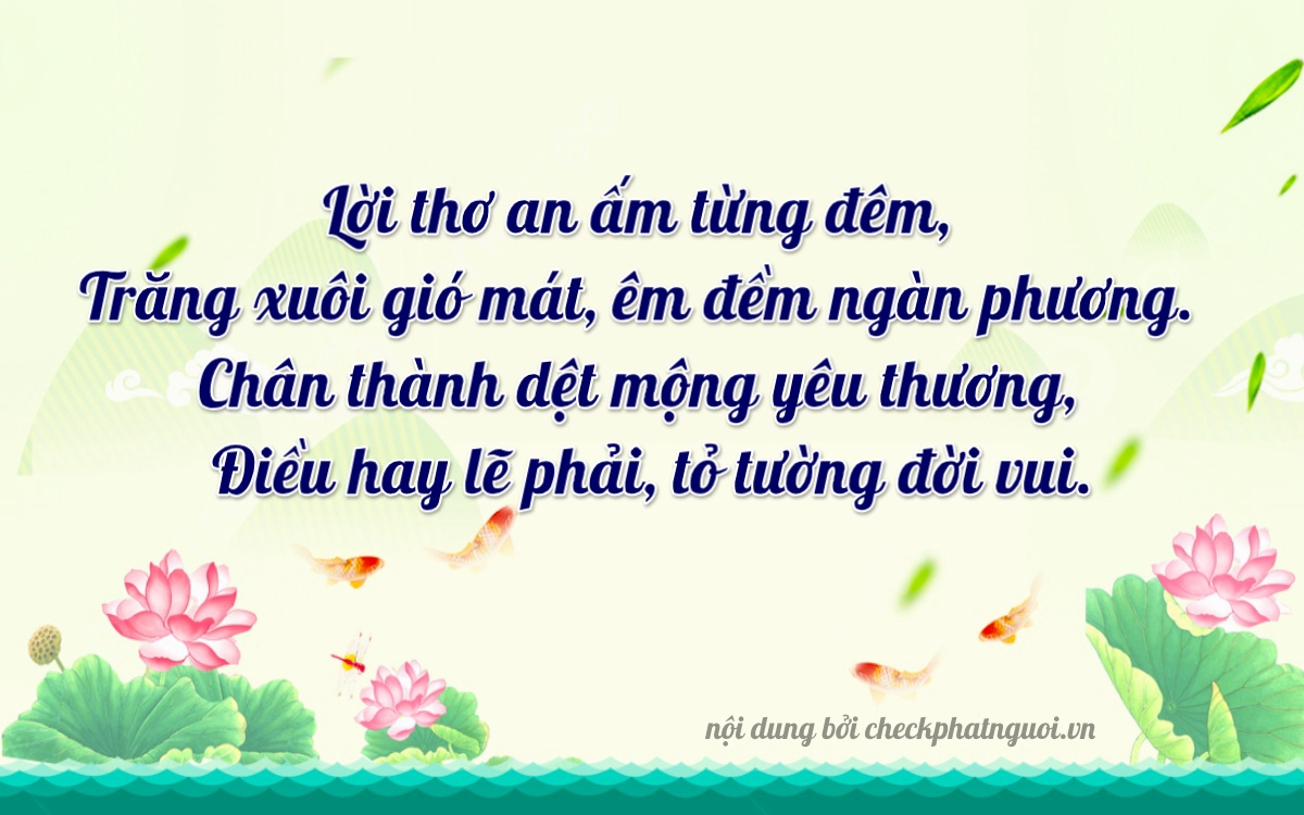 Bài thơ ý nghĩa cho <b>biển số 69AL-02824</b> tại website checkphatnguoi.vn