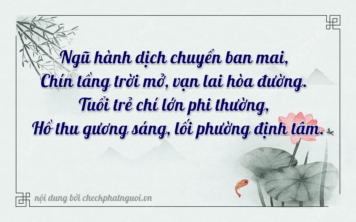 Bài thơ ý nghĩa cho <b>biển số 69B1-19045</b> tại website checkphatnguoi.vn