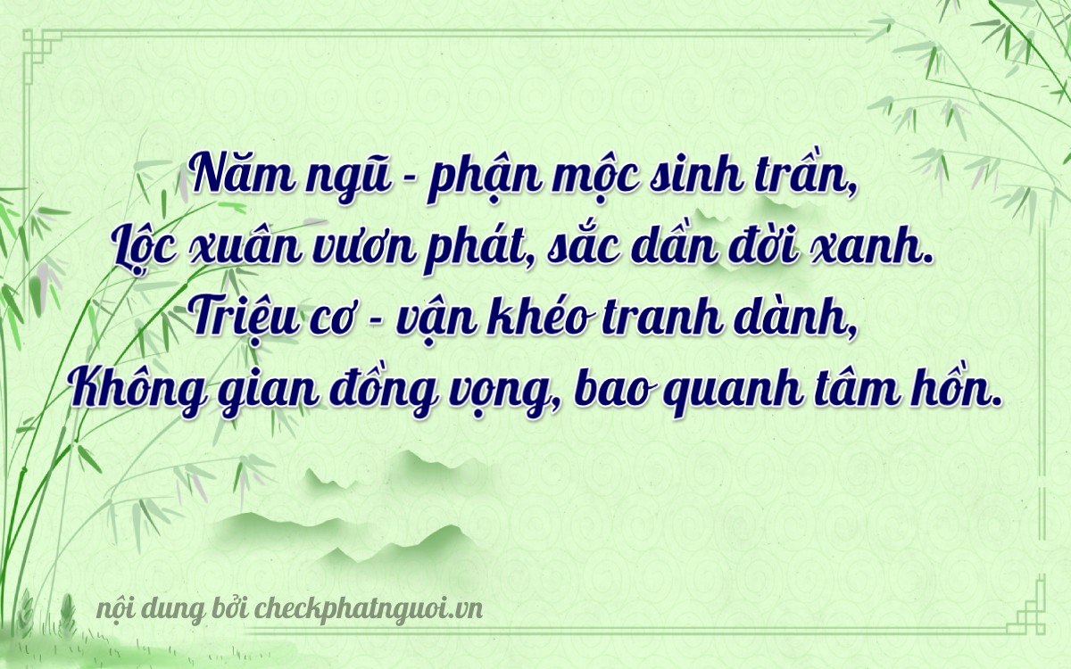 Bài thơ ý nghĩa cho <b>biển số 69B1-58201</b> tại website checkphatnguoi.vn